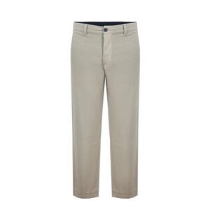 Fabric Mens Cotton Blend Chinos / Cream